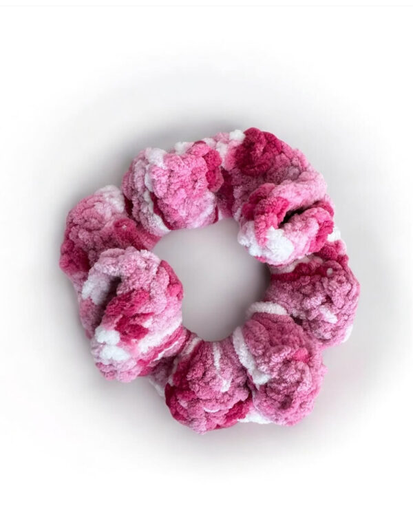 Velvet soft Pink Scrunchie